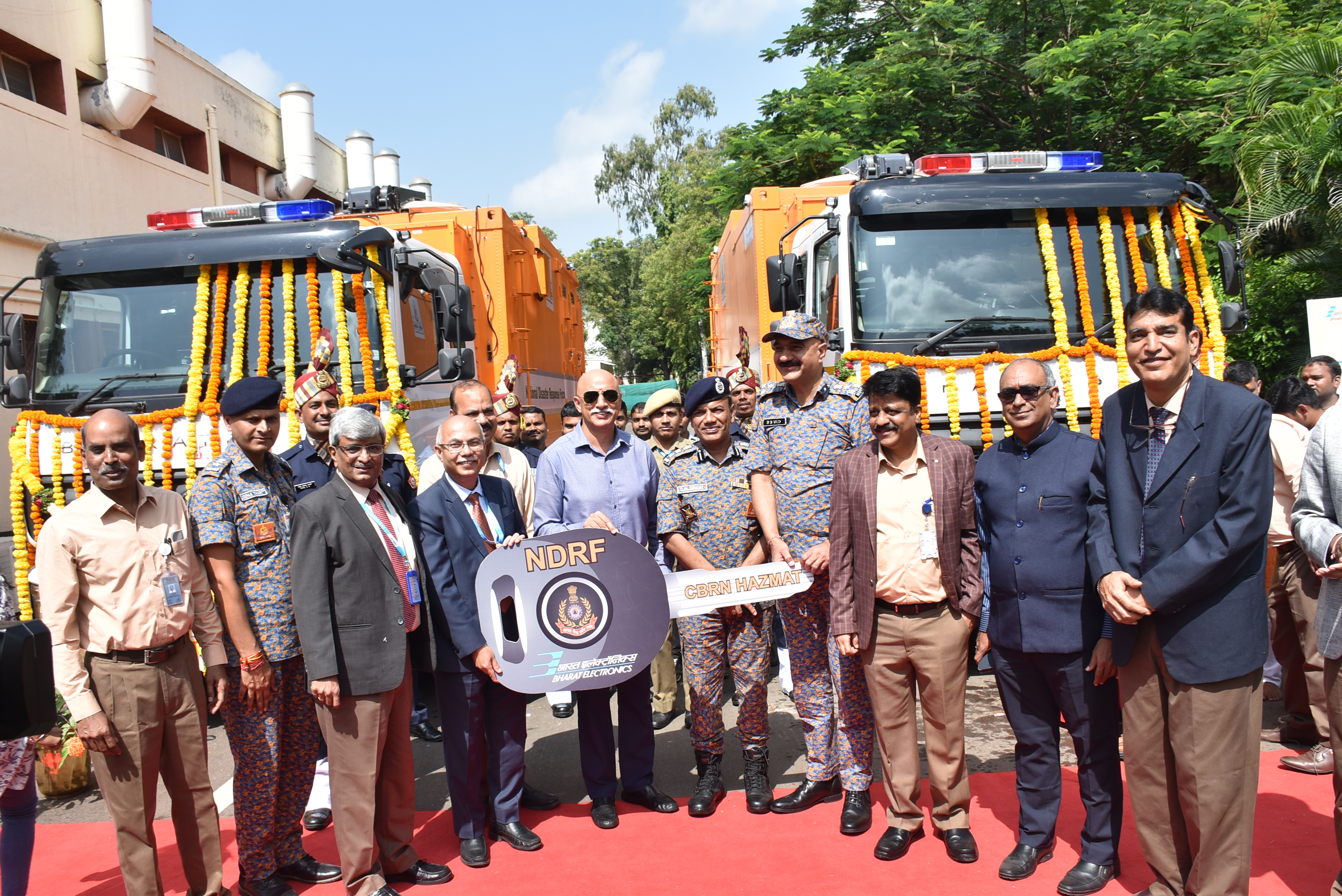 BEL hands over CBRN HAZMAT Vehicle to NDRF